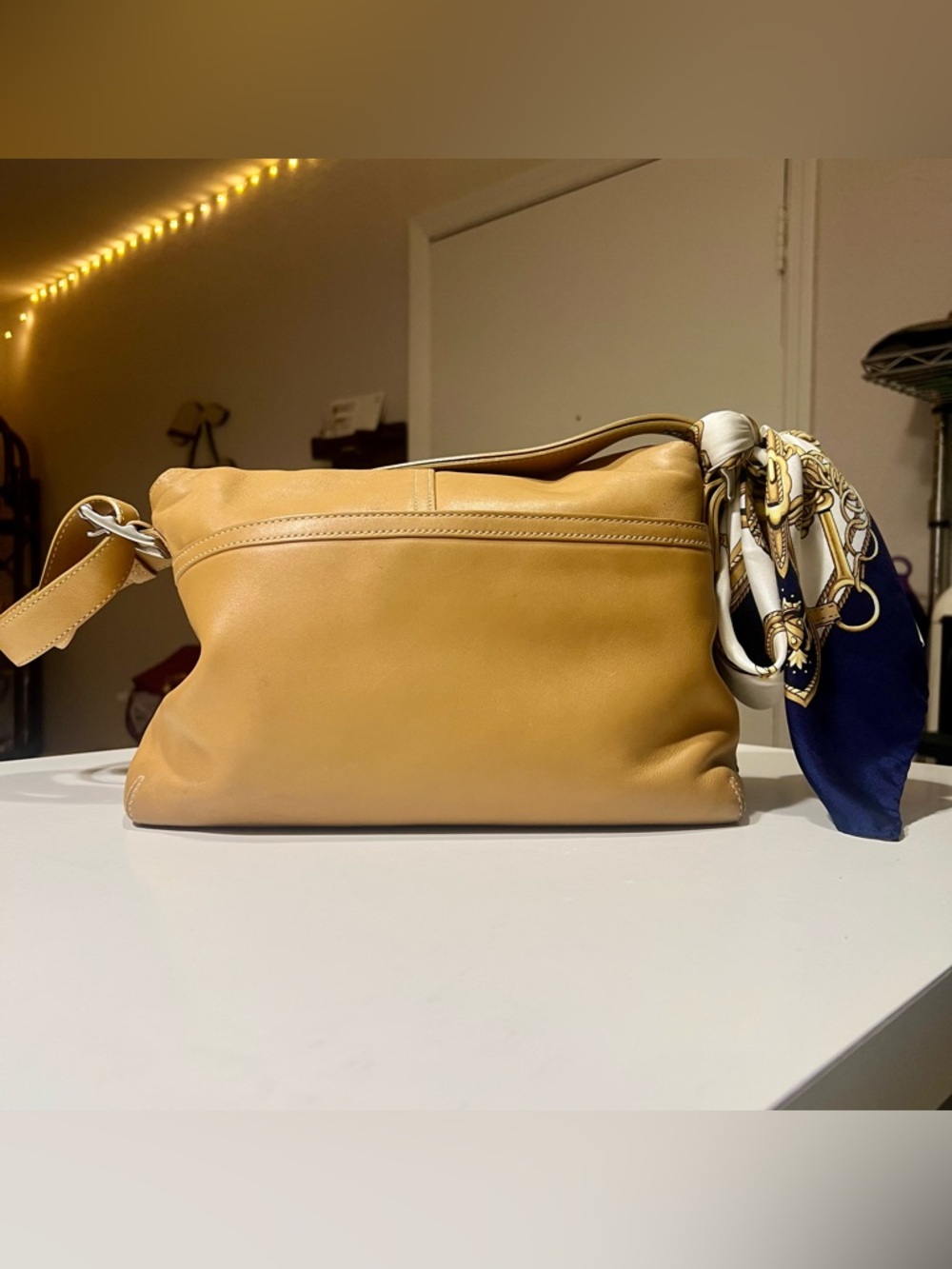 Vintage Coach no. 9570 Hampton Flap Leather Shoulder Bag - Picture 4 of 6